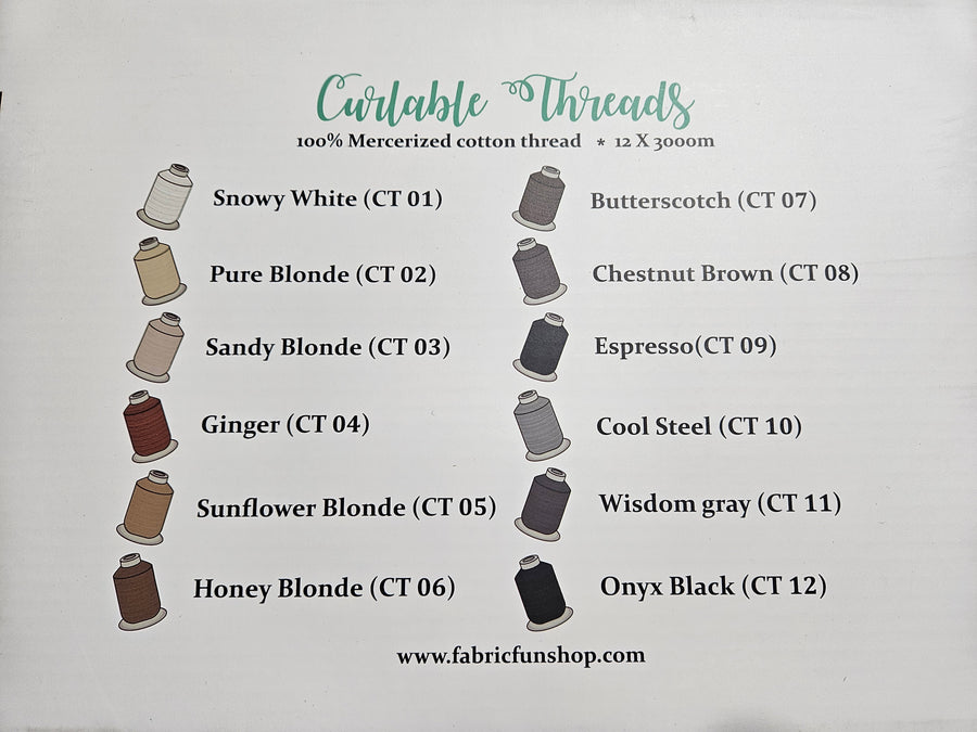 CURLABLE THREAD KITS – Fabric Fun Shop