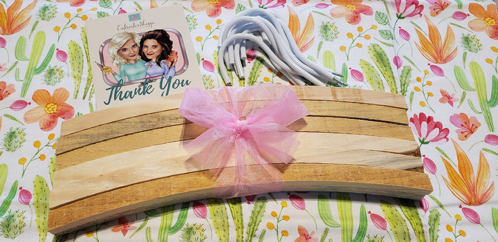 KIDDIES WOODEN HANGER 12 pack