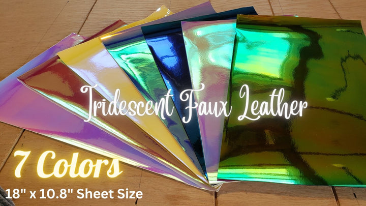 Iridescent Faux Leather Set
