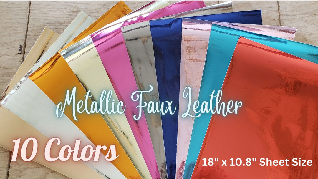 Metallic Faux Leather Set