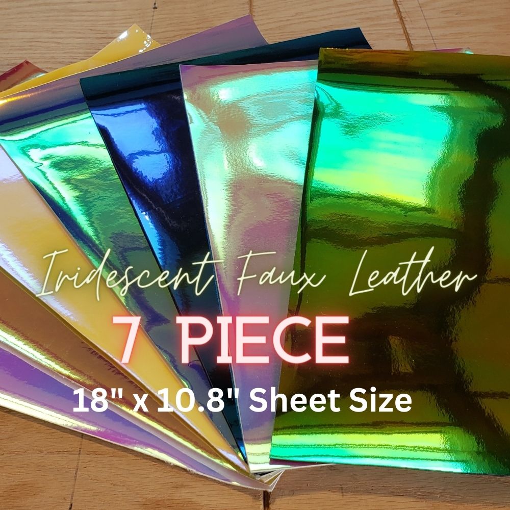 Iridescent Faux Leather Set