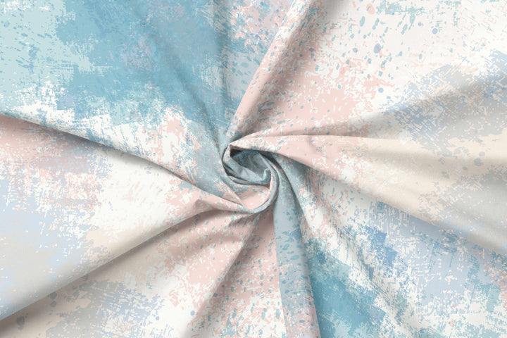 Watercolor Background Pastel Blue 100% Cotton Fabric -MZ0001WB
