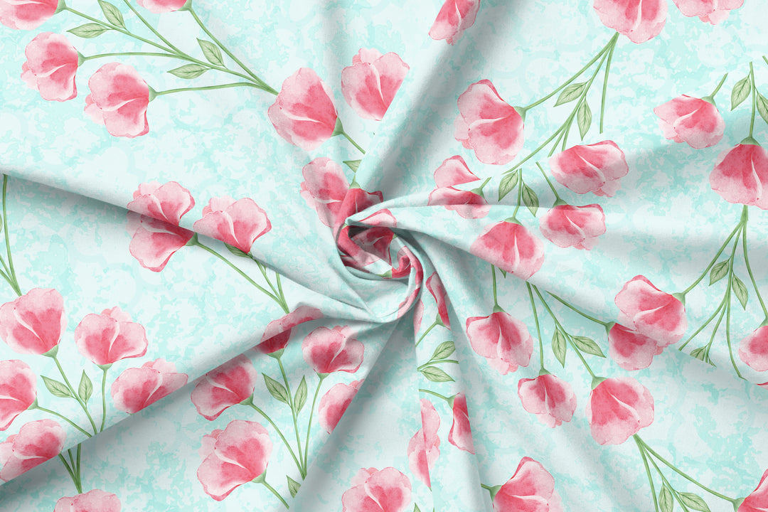 Sweet Peas 100% Cotton Fabric- MZ0002FW