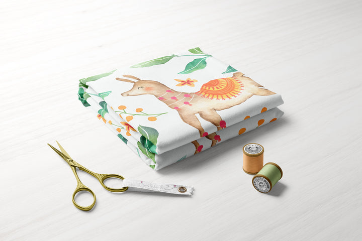 Lovely Llama Eucalyptus 100% Cotton-MZ0004LA