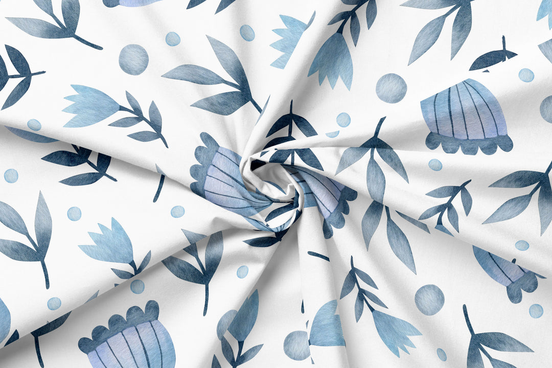 Folklore Birds 5 100% Cotton Fabric -MZ0005FB