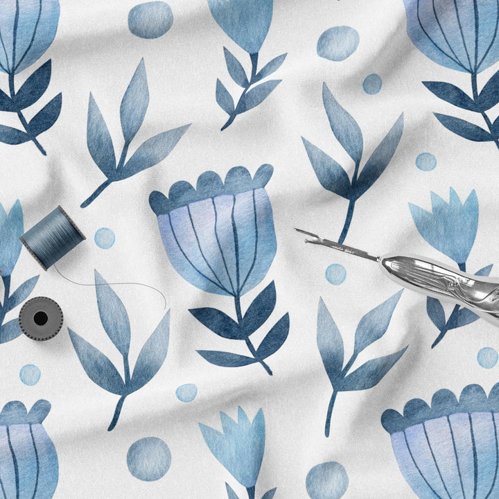 Folklore Birds 5 100% Cotton Fabric -MZ0005FB