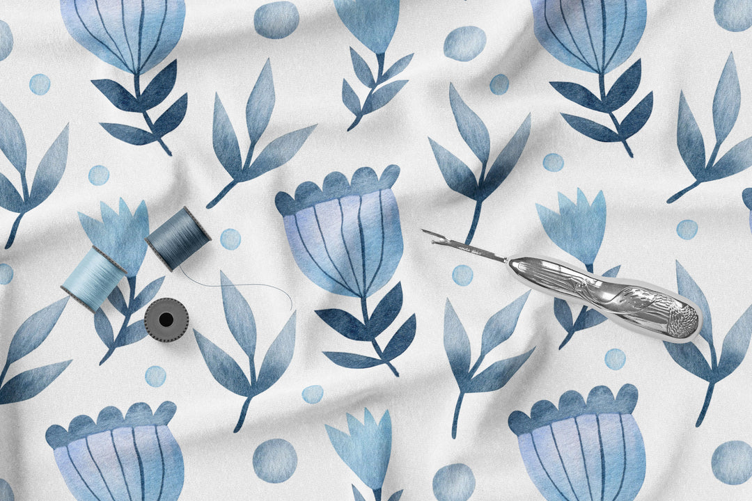 Folklore Birds 5 100% Cotton Fabric -MZ0005FB