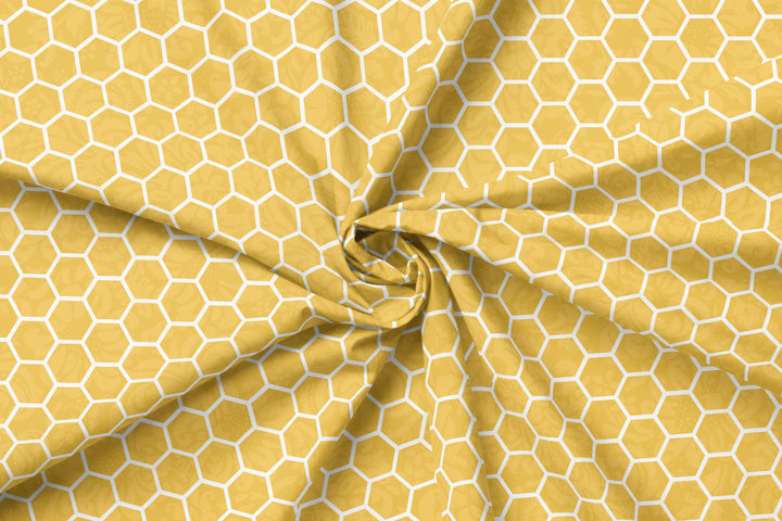Honey Comb 100% Cotton Fabric -MZ0006BZ