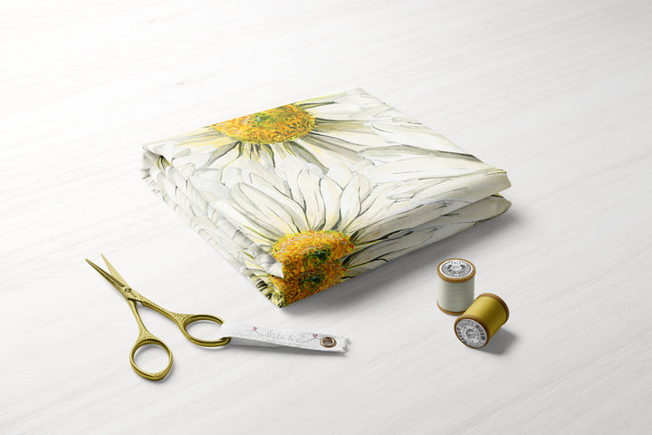 Golden Daisy Delight Large 100% Cotton Fabric -MZ0006DZ