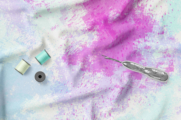 Watercolor Background Lavender & Lilac 100% Cotton Fabric -MZ0006WB