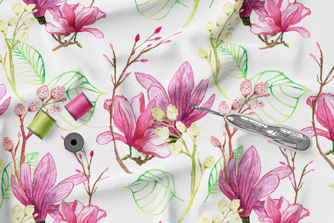 Floral breeze 100% Cotton Fabric-MZ0007FW