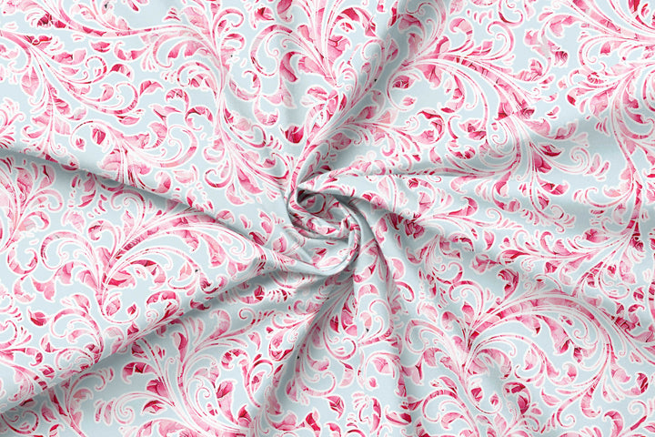 Scattered Leaves 100% Cotton Fabric -MZ0010SH