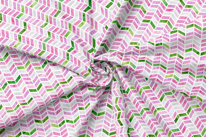 Herringbone pattern 100% Cotton Fabric -MZ0011SH