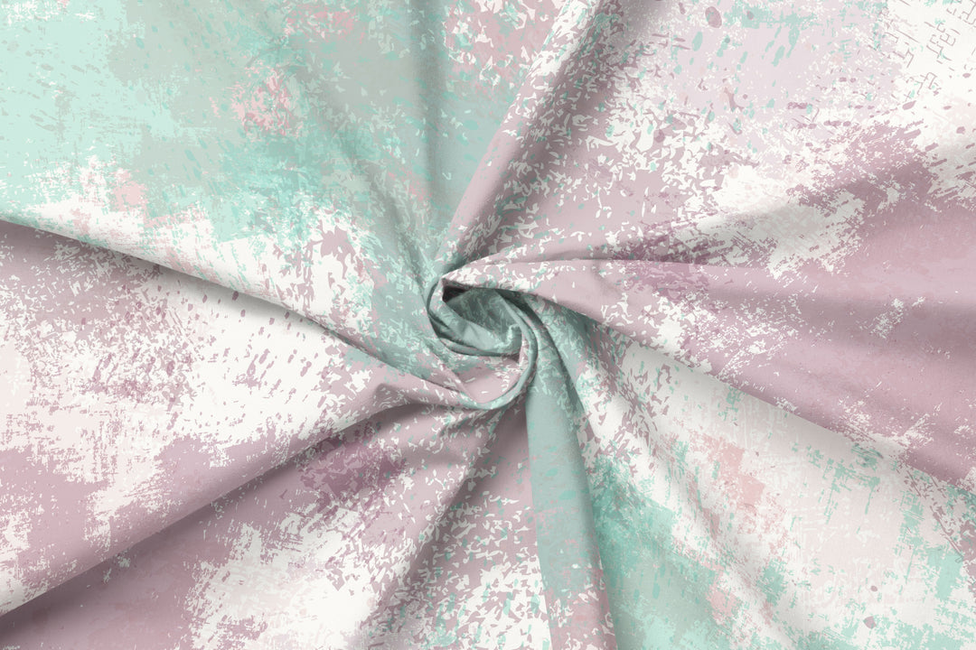 Watercolor Background Mauve & Duck Egg Palette 100% Cotton Fabric -MZ0011WB