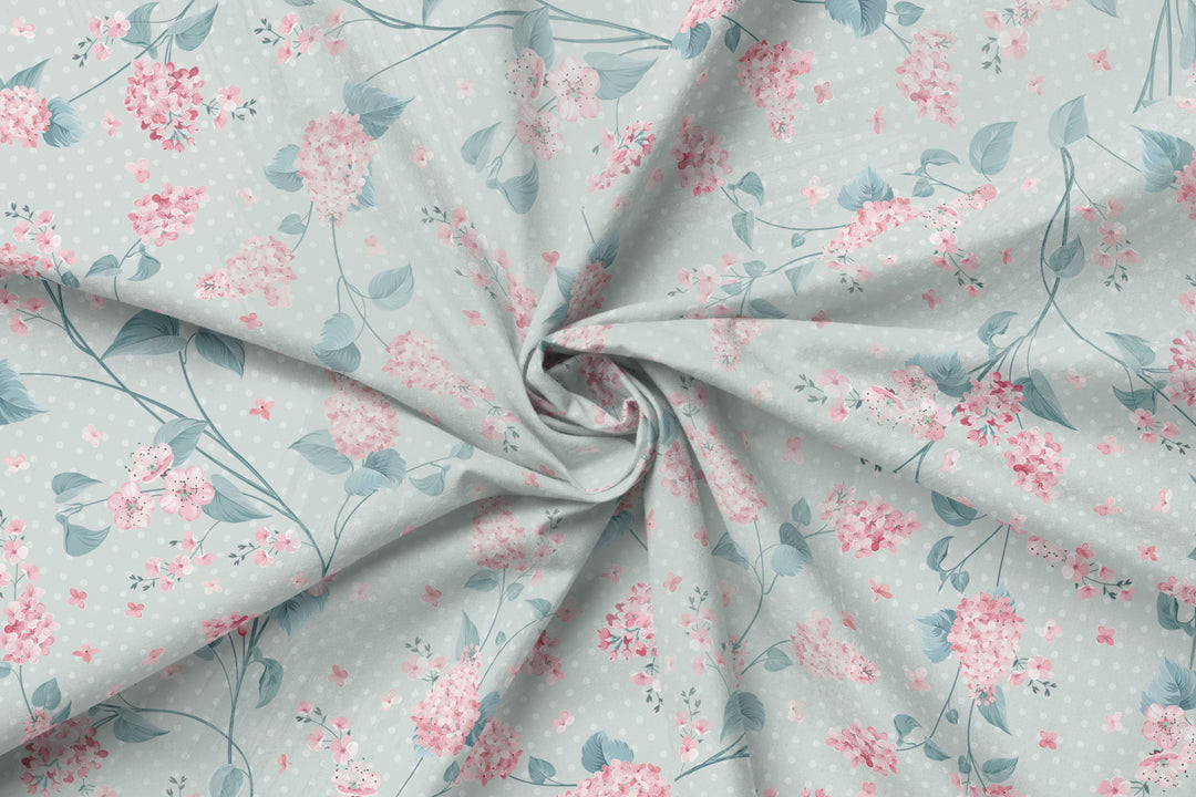 Floral Flush pink 100% Cotton -MZ0020FW