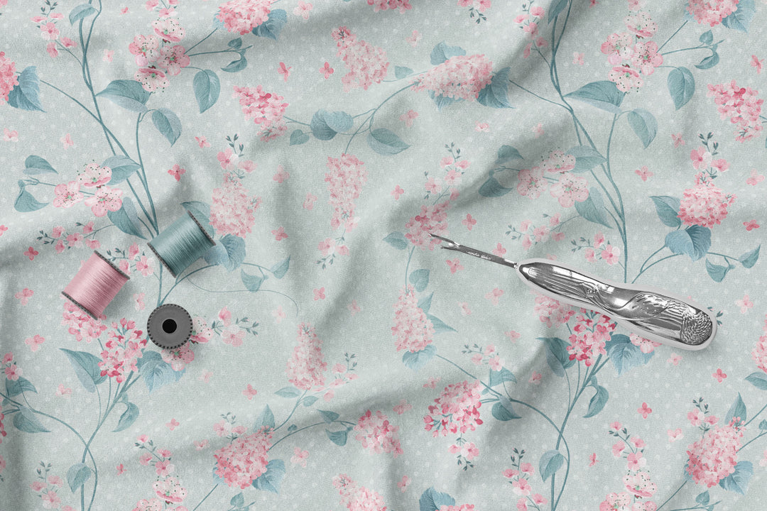 Floral Flush pink 100% Cotton -MZ0020FW
