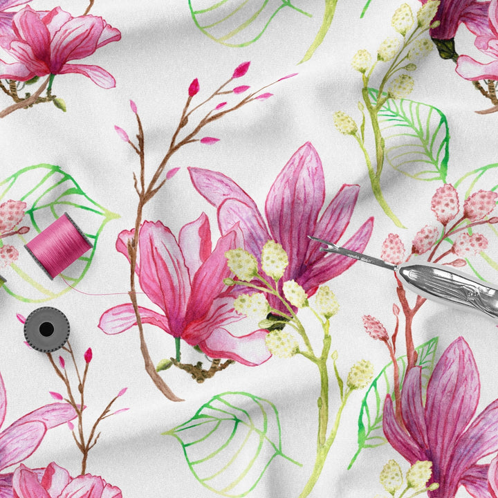 Floral breeze 100% Cotton Fabric-MZ0007FW